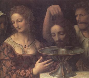 LUINI, Bernardino The Executioner Presents John the Baptist's Head to Herod (nn03) Sweden oil painting art
